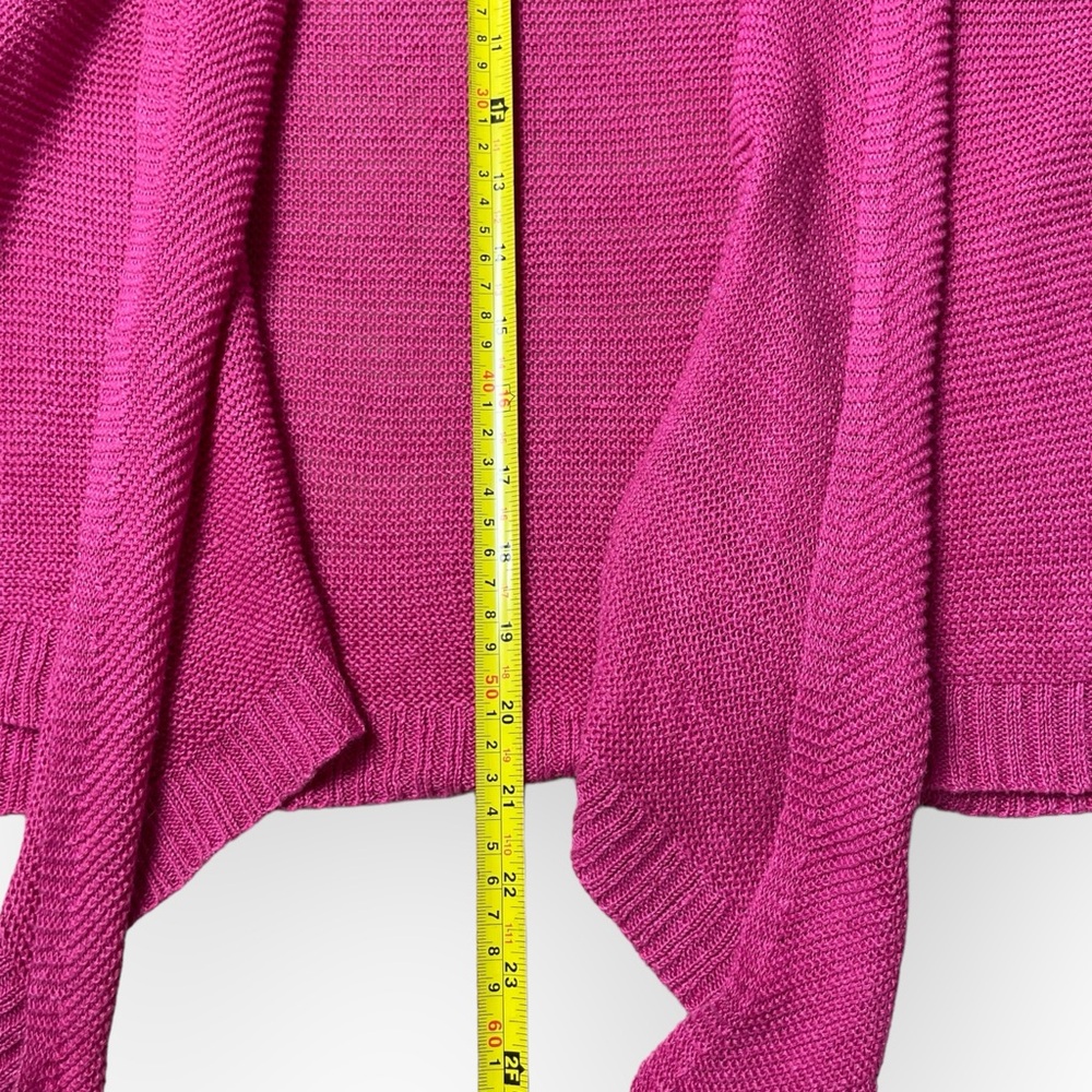 Eileen Fisher Cardigan Women's S Pink 100% Linen Short Sleeve Lagenlook - Picture 9 of 9